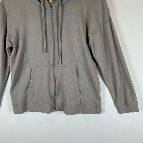 Haven Well Within Womens Zip Up Hoodie Relaxed Fit Gray Casual Jacket Medium - Picture 7 of 8
